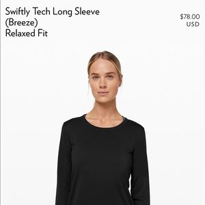 Lululemon Swiftly Tech Long Sleeve Relaxed Fit